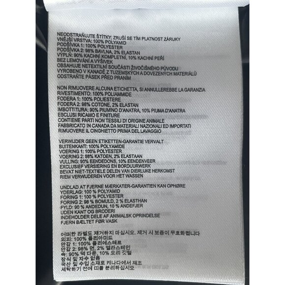 Canada Goose Black Puffer Hooded Belted Long Down Coat Womens - Picture 15 of 16